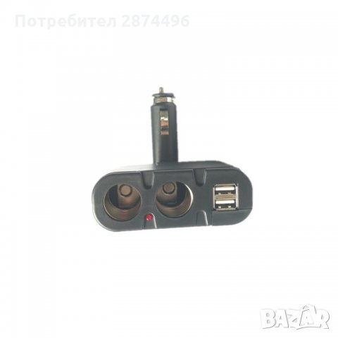 033 Двоен разклонител за запалка с 2бр. USB, снимка 5 - Аксесоари и консумативи - 34560206