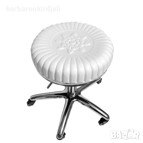 Професионална работна табуретка с регулиране на височината, снимка 2 - Фризьорски столове - 51326627