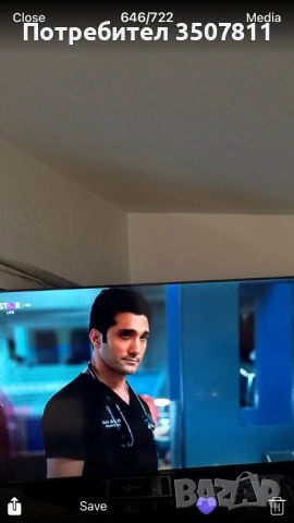 Телевизор crown развален вижда се от снимката ако някой може да си го поправи или за части., снимка 2 - Телевизори - 53139179