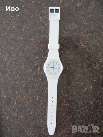 Рядък мъжки часовник Swatch White Bishop GW164