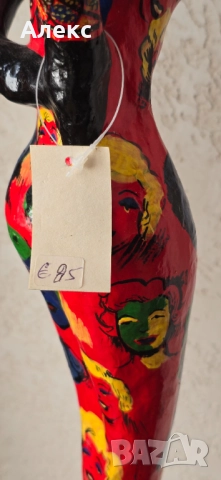 Арт дизайн, папие маше, ръчно изработени–76см, снимка 3 - Антикварни и старинни предмети - 52022256