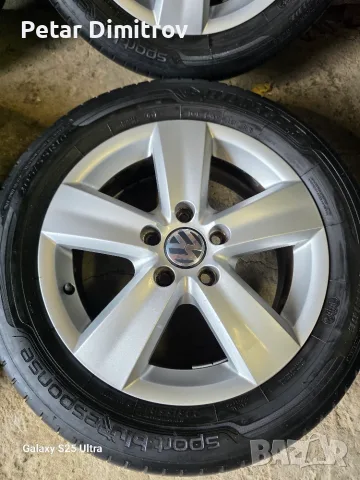 Джанти 5×112/16 цола vw golf pasat sharan touran kadi , снимка 4 - Гуми и джанти - 56250391