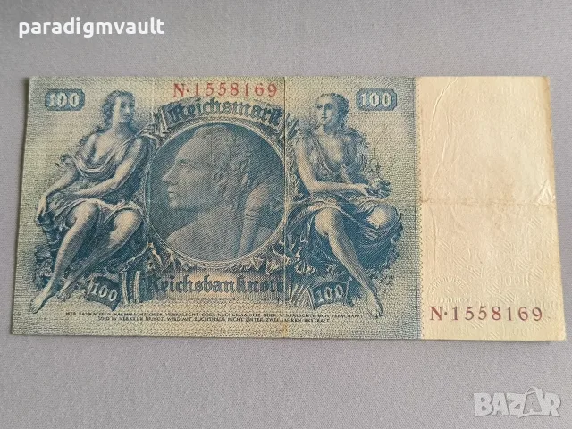 Райх банкнотa - Германия - 100 марки | 1935г., снимка 2 - Нумизматика и бонистика - 56233542