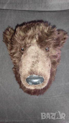 плюшена глава на мечка за декорация