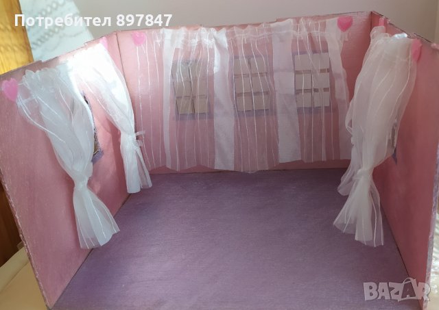 Дървена стаичка с мини мебели , снимка 9 - Играчки за стая - 40877882