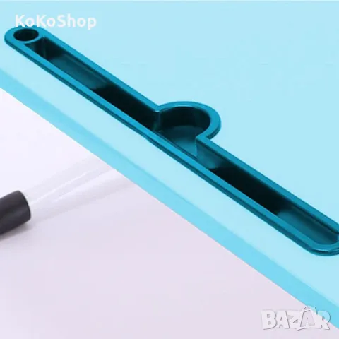 Синя сгъваема маса за лаптоп-60х40х28 см./сгъваема маса/помощна маса, снимка 4 - Маси - 49493353