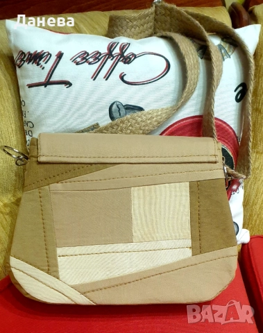 Дамска чанта от плътен плат с бродерия , снимка 2 - Чанти - 51472042