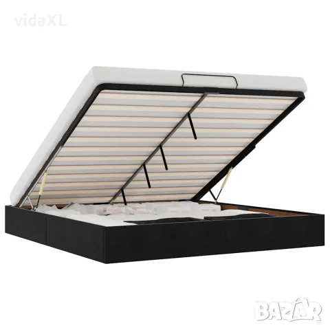 vidaXL Османска рамка за легло без матрак, черна, 180x200 см, кадифе（SKU: 3310981）