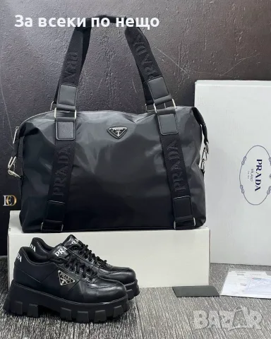 Prada Дамски Маратонки👟Дамски Спортни Обувки Прада - Бели Или Черни Код SEM-242, снимка 8 - Маратонки - 55776537