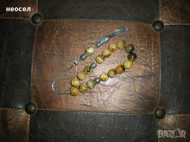 Кехлибарена броеница от балтийски кехлибар тип гръцки комболой, снимка 6 - Картини - 45751762