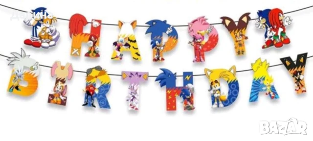 Парти сет балони Соник и Том и Джери , снимка 6 - Други - 43001134