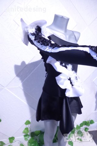 Детска рокля за латино танци в черно и бяло, снимка 12 - Детски рокли и поли - 38925800