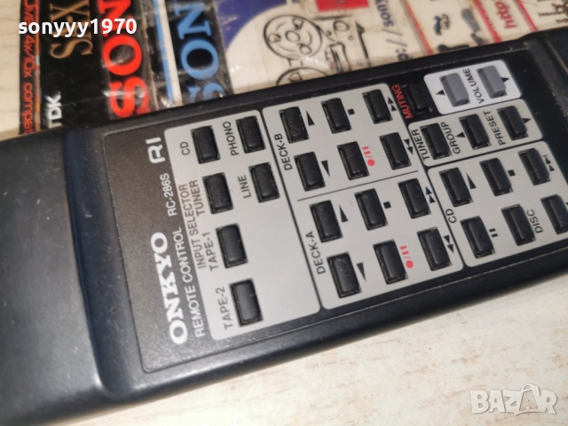 ONKYO R1 RC-286S AUDIO REMOTE-ВНОС SWISS 2612251021, снимка 6 - Ресийвъри, усилватели, смесителни пултове - 52902226
