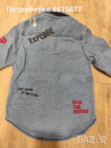дънкова ризка на Zara, снимка 5 - Детски ризи - 52055721