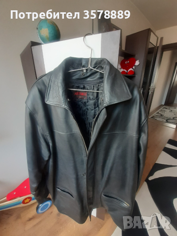 Мъжко яке от естествена кожа 3XL, снимка 4 - Якета - 43833560