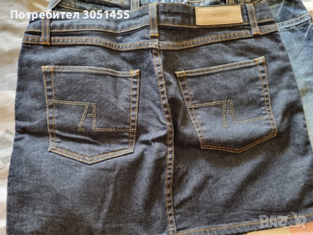2 бр.дамски дънкови къси поли - Next и Zara, снимка 5 - Поли - 32967333