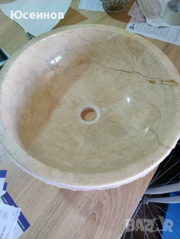 Мивка - естествен бежов мрамор