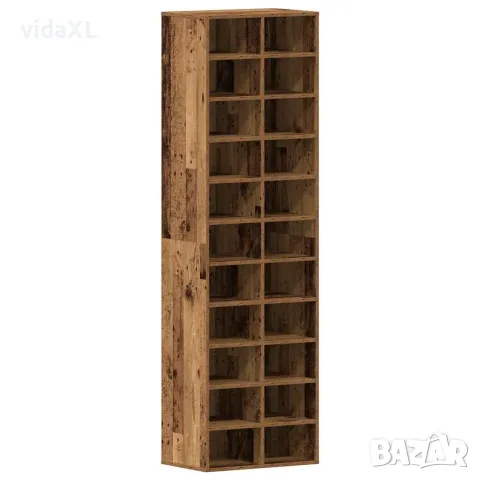 vidaXL Шкаф за обувки от старо дърво 54x34x183 cm Инженерна дървесина（SKU: 859384）