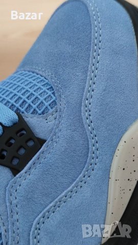 Нови Оригинални Обувки Nike Air Jordan 4 University Blue Размер 42.5 Кецове Сини Маратонки 27см uk8, снимка 12 - Кецове - 40430183