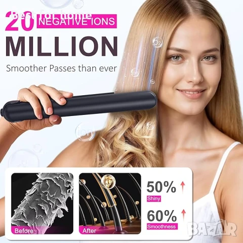 Rychi 2 в 1 безжична преса за коса и маша за изправяне и накъдряне, снимка 5 - Маши за коса - 51216745