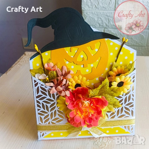 Картичка-плик с изскачащи цветя , снимка 2 - Други - 42277499