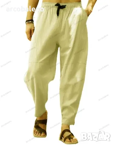 Ежедневни мъжки свободни панталони с шнур, 7цвята , снимка 10 - Панталони - 40780879
