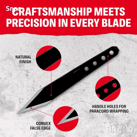 Ножове за хвърляне Condor Half Spin Knife Set, снимка 6 - Ножове - 44050940