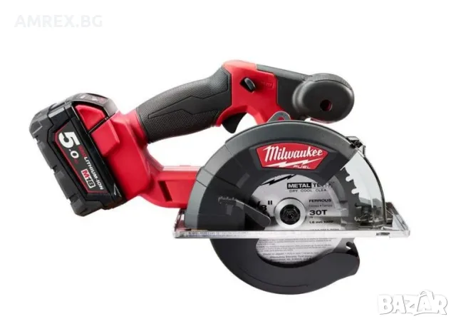 Акумулаторен циркуляр за метал Milwaukee M18 FUEL – 18 V, 150 мм, 2×5.0 Ah