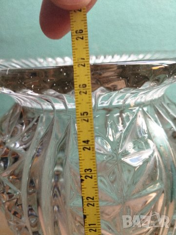 Кристална ваза арт деко, снимка 3 - Други ценни предмети - 42511988