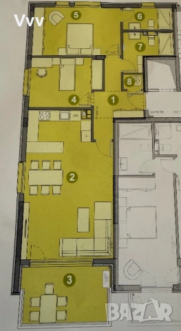Продавам Апартамент 3 стаен 119 кв.м, снимка 6 - Апартаменти - 53385853