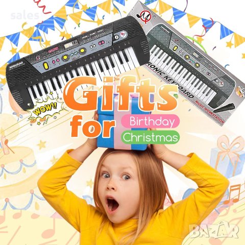 Музикален инструмент йоника с микрофон 37 клавиша, снимка 7 - Музикални играчки - 42151044