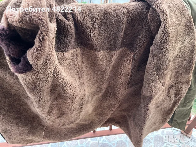 Нова военна шуба с кожена подплата и подарък още една шуба, снимка 4 - Палта - 54795058
