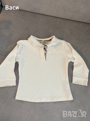 Burberry оригинална бебешка блуза, снимка 3 - Бебешки блузки - 39795894
