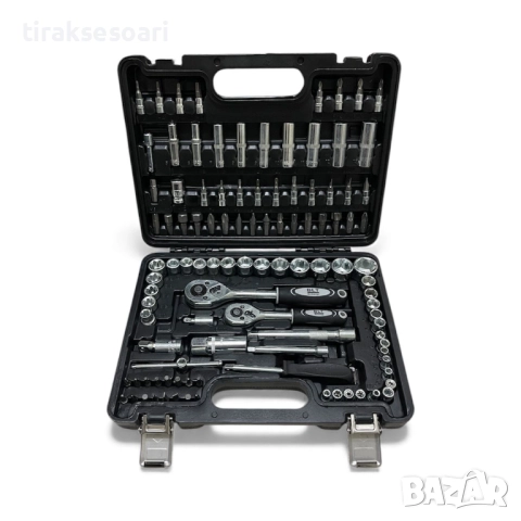 ПРОМОЦИЯ Гедоре комплект 108 части 1/4" и 3/8" BLT Werkzeuge, ключове, снимка 2 - Гедорета - 52553149