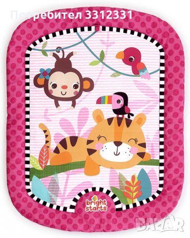 Килимче за игра с дрънкалки и възглавничка Bright starts, снимка 5 - Други - 35819783