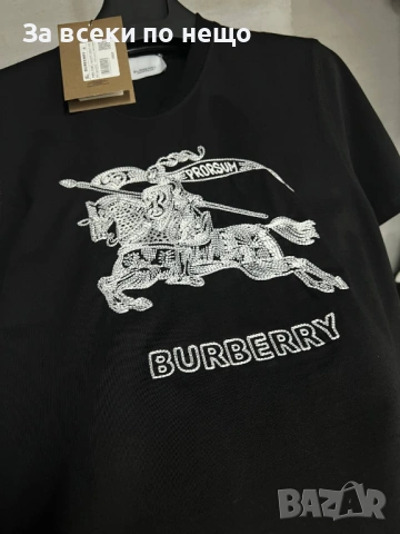 Burberry Мъжка Черна Тениска👕Мъжка Блуза С Къс Ръкав Бърбъри Код MensPoint19, снимка 2 - Тениски - 53701630