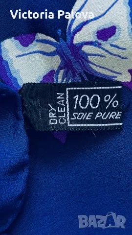 Красив шал 100% коприна Италия, снимка 6 - Шалове - 49916256