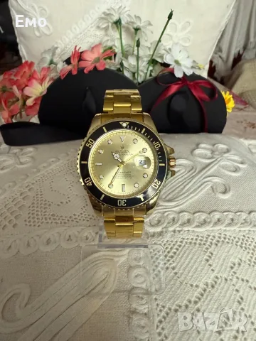 Нов Rolex в златисто – Стилен Дамски, Мъжки часовник, подходящ за двата пола.