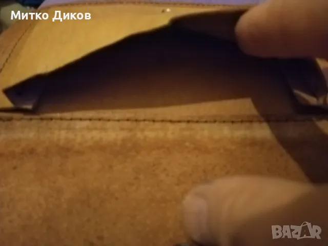 Борсета за ръка естествена кожа става за голям мобилен 18х12см, снимка 8 - Чанти - 47855992