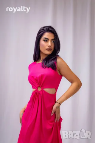 Стилна дамска рокля , снимка 2 - Рокли - 49549618