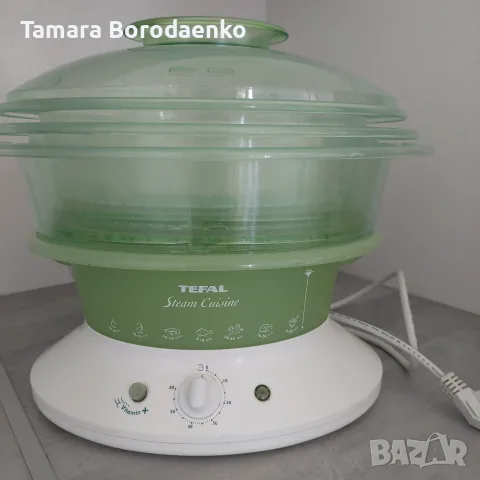Уред за готвене на пара Tefal Vitamin + VC400830 Steam Cuisine Пароварка Vitamin +, снимка 2 - Уреди за готвене на пара - 55996486