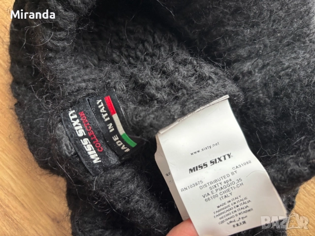 Miss Sixty зимна шапка, снимка 5 - Шапки - 52341409