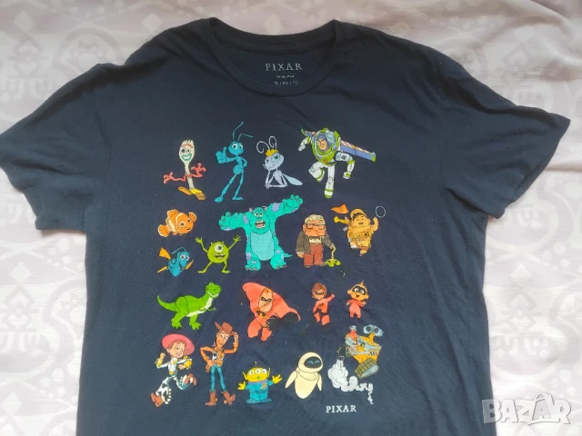 Disney Pixar 100% оригинална тениска с анимационни филмови герои, снимка 2 - Тениски - 51133164