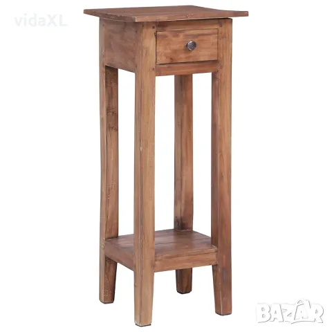 vidaXL Поставка за саксии, 30x30x75 см, махагоново дърво масив