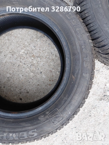 2 бр зимни гуми семперит в много добро състояние, снимка 3 - Гуми и джанти - 52817332