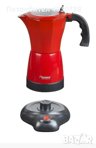 Електрическа кафеварка (кубинска кафеварка) Bestron, снимка 3 - Кафемашини - 49267140