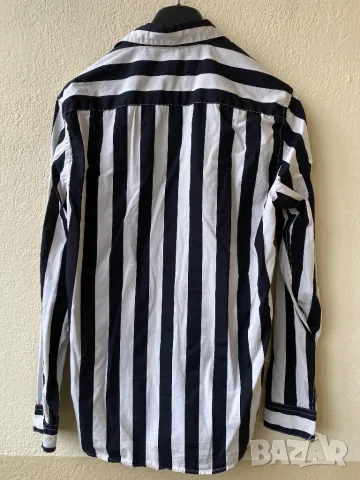 Мъжка вталена риза H&M - S, снимка 2 - Ризи - 48354396
