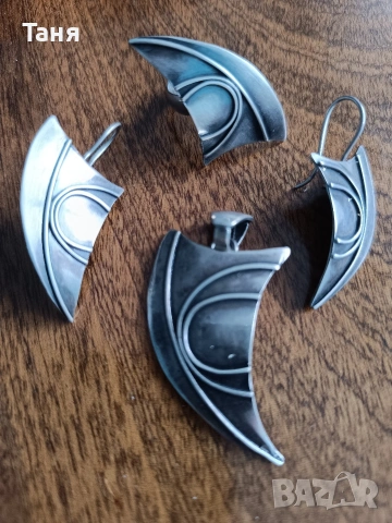 Масивен сребърен комплект , снимка 2 - Бижутерийни комплекти - 53589681