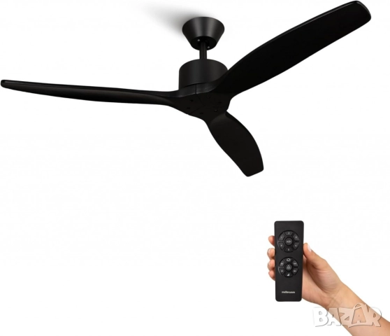 Вентилатор за таван Mellеrware Brizy Ceiling Fan с дистанц. управл.,45W,6 скорости,таймер,DC мотор, снимка 9 - Друга електроника - 51926432