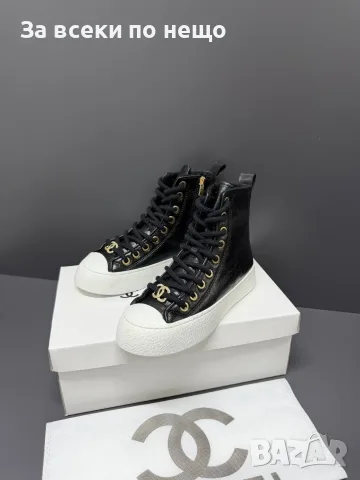 Chanel Дамски Боти Тип Спортно-Елегантни Кецове Шанел - Различни Цветове Код E178, снимка 7 - Дамски боти - 55948183
